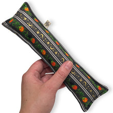 Load image into Gallery viewer, Rattle Catnip Kicker Toy - Pumpkin Patch Metallic on Charcoal Gray