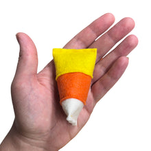 Load image into Gallery viewer, Candy Corn Kicker Toy - Catnip & Silvervine filled