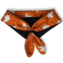 Load image into Gallery viewer, Cat Bandana - Ghosts in Witch Hats