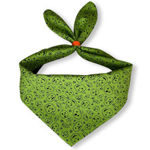 Load image into Gallery viewer, Cat Bandana - Green Pumpkin Toss