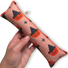 Load image into Gallery viewer, Rattle Catnip Kicker Toy - Orange Witch Cats