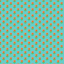Load image into Gallery viewer, Cat Bandana - Country Mouse / Provence / Teal by Heather Ross for Windham Fabrics