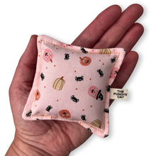 Load image into Gallery viewer, The Punchy Pillow - Pink Pumpkins & Spiders
