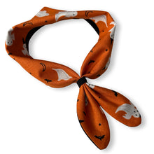 Load image into Gallery viewer, Cat Bandana - Ghosts in Witch Hats