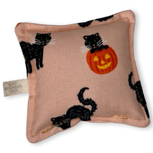 Load image into Gallery viewer, The Punchy Pillow - Black Halloween Cats on Pink