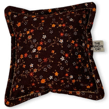 Load image into Gallery viewer, The Punchy Pillow - Vintage Brown Floral Print