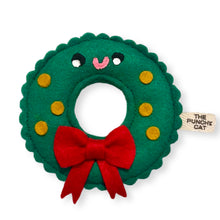 Load image into Gallery viewer, Happy Holiday Wreath Cat Toy