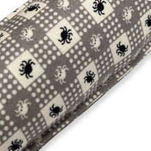 Load image into Gallery viewer, Rattle Catnip Kicker Toy - Black & Gray Gingham Spiders