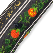 Load image into Gallery viewer, Rattle Catnip Kicker Toy - Pumpkin Patch Metallic on Charcoal Gray