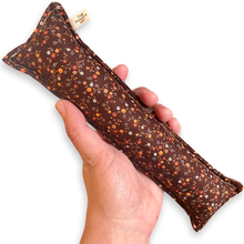 Load image into Gallery viewer, Rattle Catnip Kicker Toy - Vintage Brown Floral Print
