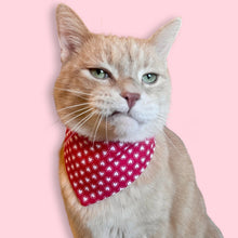 Load image into Gallery viewer, Vintage Valentine Bandana - Red Ditzy