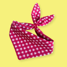 Load image into Gallery viewer, Vintage Valentine Bandana - Red Ditzy