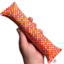 Load image into Gallery viewer, Catnip Kicker Log - Orange Multi Mini Checker