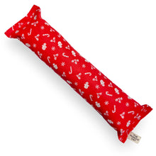 Load image into Gallery viewer, Catnip Kicker Log - Vintage Christmas Ditzy Print (Red)