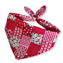Load image into Gallery viewer, Cat Bandana - Vintage Calico Strawberry
