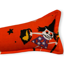 Load image into Gallery viewer, Rattle Catnip Kicker Toy - Bold Vintage Halloween Print

