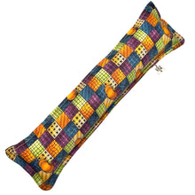 Load image into Gallery viewer, Rattle Catnip Kicker Toy - Vintage Patchwork Pumpkin
