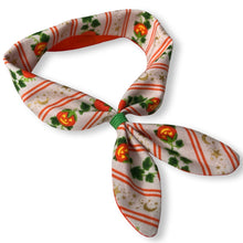 Load image into Gallery viewer, Cat Bandana - Pumpkin Patch Metallic on Natural
