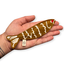 Load image into Gallery viewer, Sloppy Gingerbread Sardine Cat Toy
