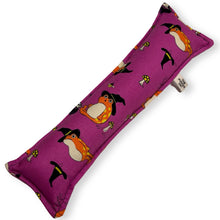 Load image into Gallery viewer, Rattle Catnip Kicker Toy - Frog Witches on Purple
