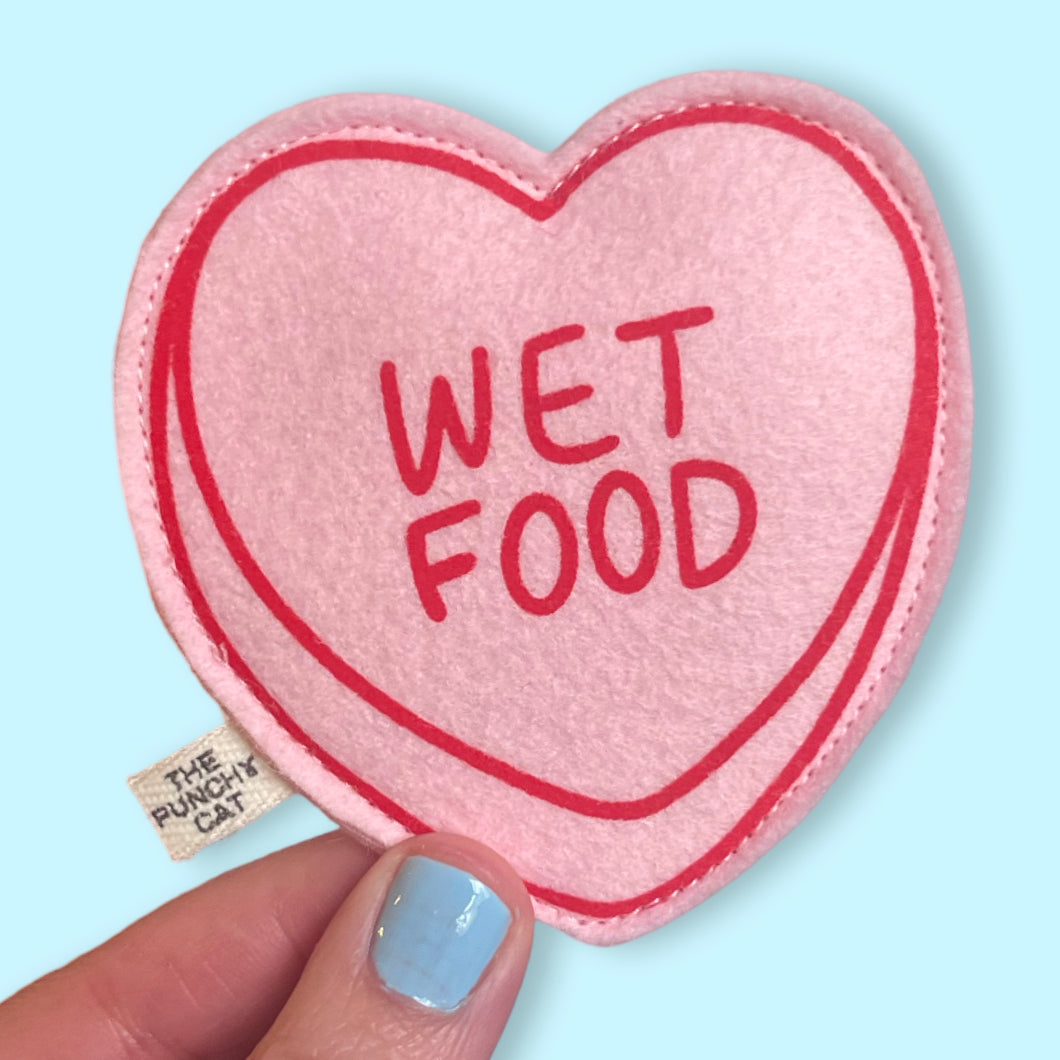 WET FOOD - Catnip Candy Heart Toy