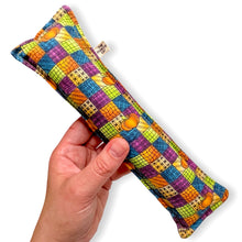 Load image into Gallery viewer, Rattle Catnip Kicker Toy - Vintage Patchwork Pumpkin
