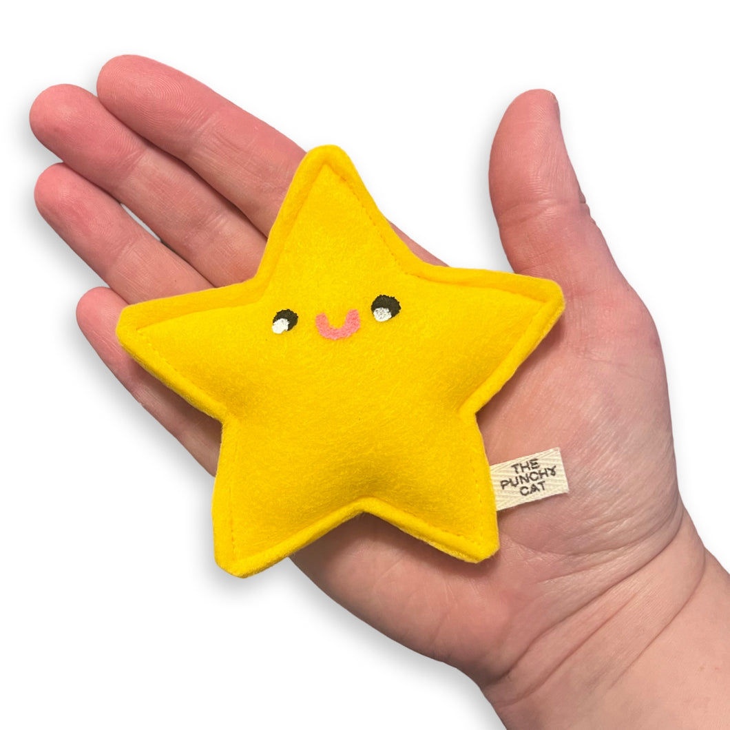 Smiling Star Catnip Toy