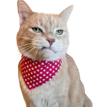 Load image into Gallery viewer, Cat Bandana - Vintage Calico Hearts
