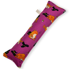 Load image into Gallery viewer, Rattle Catnip Kicker Toy - Frog Witches on Purple
