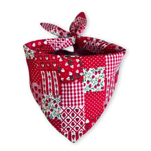 Load image into Gallery viewer, Cat Bandana - Vintage Calico Strawberry
