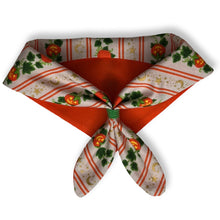 Load image into Gallery viewer, Cat Bandana - Pumpkin Patch Metallic on Natural
