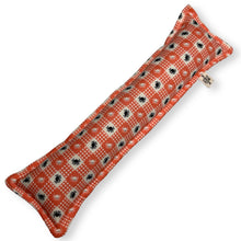 Load image into Gallery viewer, Rattle Catnip Kicker Toy - Orange Gingham Spiders
