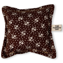 Load image into Gallery viewer, The Punchy Pillow - Vintage Brown Ditzy Floral
