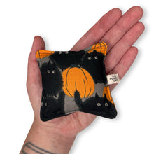 Load image into Gallery viewer, The Punchy Pillow -  Kitty Boo! with Pumpkins

