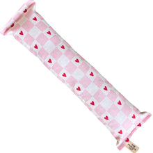 Load image into Gallery viewer, Catnip Kicker Log - Checker Pink Heart
