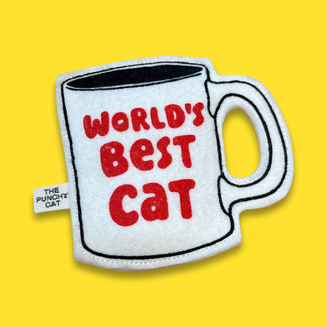World’s Best Cat Coffee Mug Catnip Toy