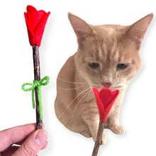 Load image into Gallery viewer, Silvervine Rose Stem Cat Toy (single)
