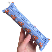 Load image into Gallery viewer, Catnip Kicker Log - Vintage Blue Teddy Bear
