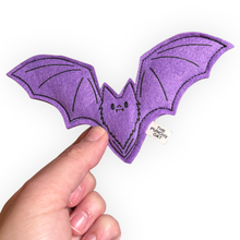 Load image into Gallery viewer, Friendly Bat Catnip Toy - Purple
