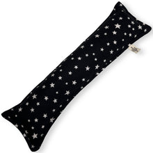 Load image into Gallery viewer, Rattle Catnip Kicker Toy - Black with White Stars
