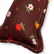 Load image into Gallery viewer, Rattle Catnip Kicker Toy - Vintage Brown Floral
