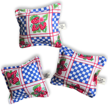 Load image into Gallery viewer, The Punchy Pillow - Vintage Strawberry Check
