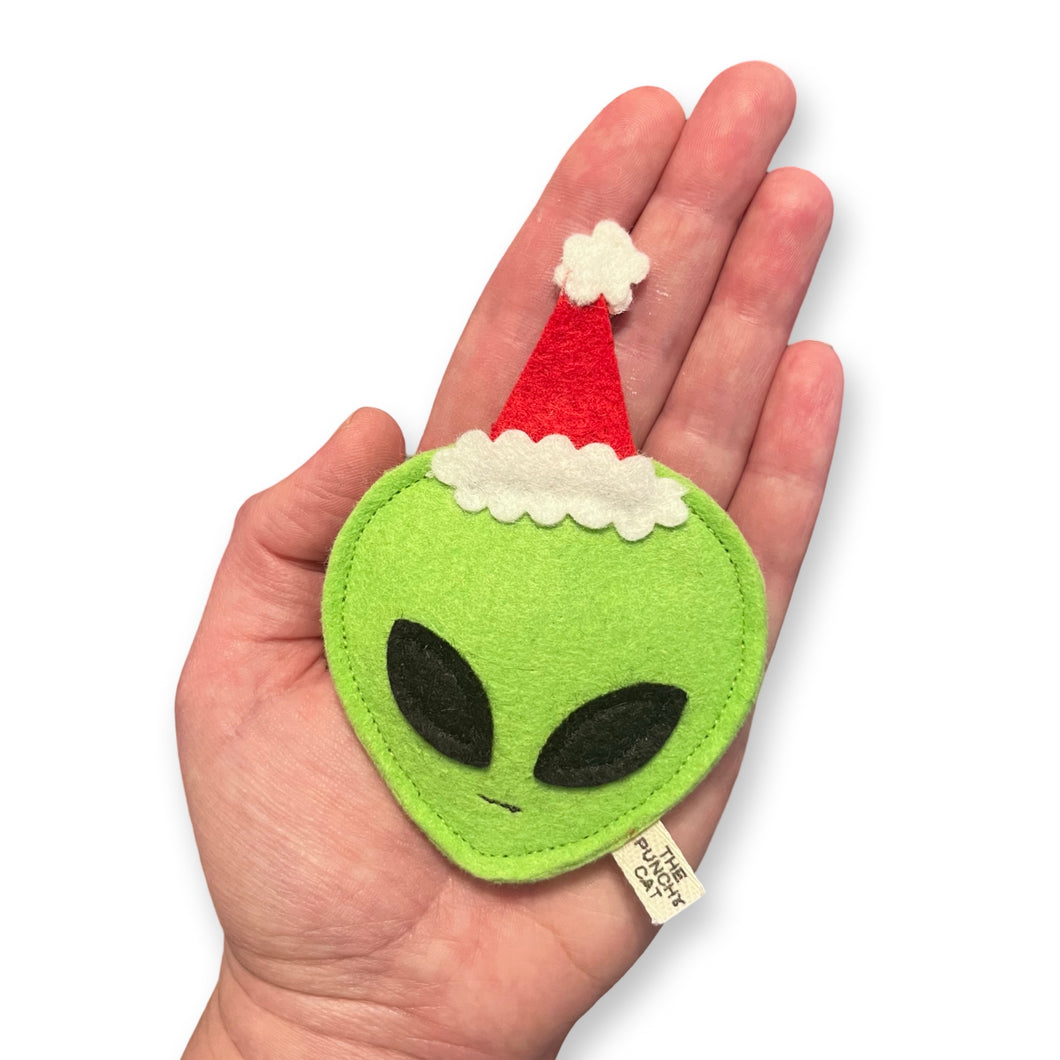 Festive Alien Cat Toy