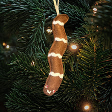 Load image into Gallery viewer, Gingerbread Worm Mini Ornament
