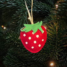 Load image into Gallery viewer, Strawberry Mini Ornament
