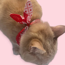 Load image into Gallery viewer, Vintage Patchwork Valentine Bandana
