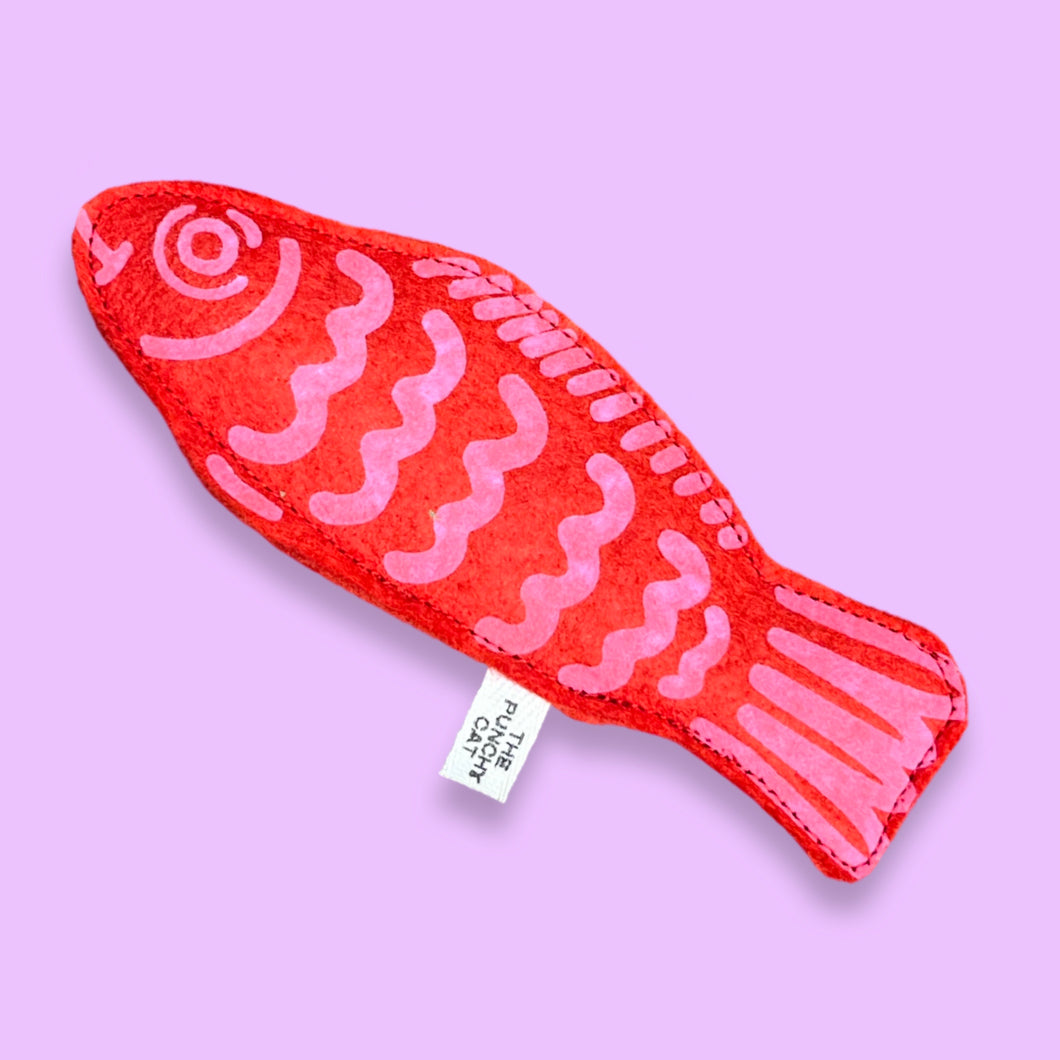 Red Candy Fish Cat Toy