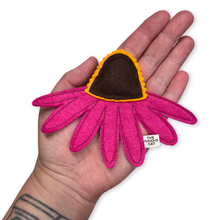 Load image into Gallery viewer, Coneflower Cat Toy - Silvervine &amp; Catnip Handmade Echinacea Felt Toy
