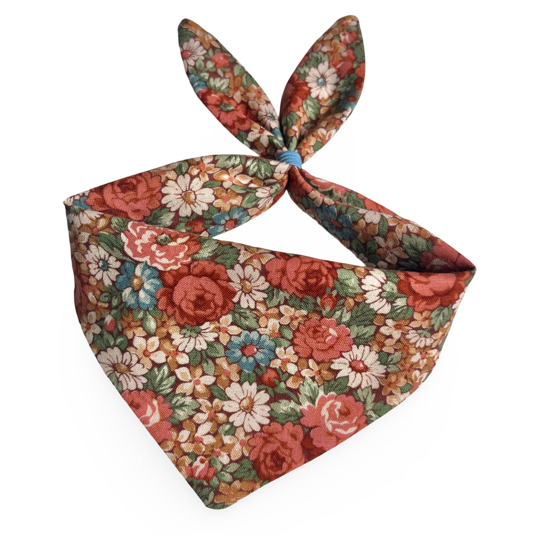 Cat Bandana  - Autumn Floral