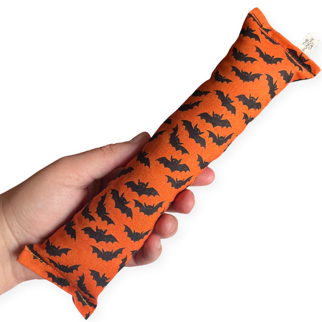 Catnip Kicker Log - Bats (orange)